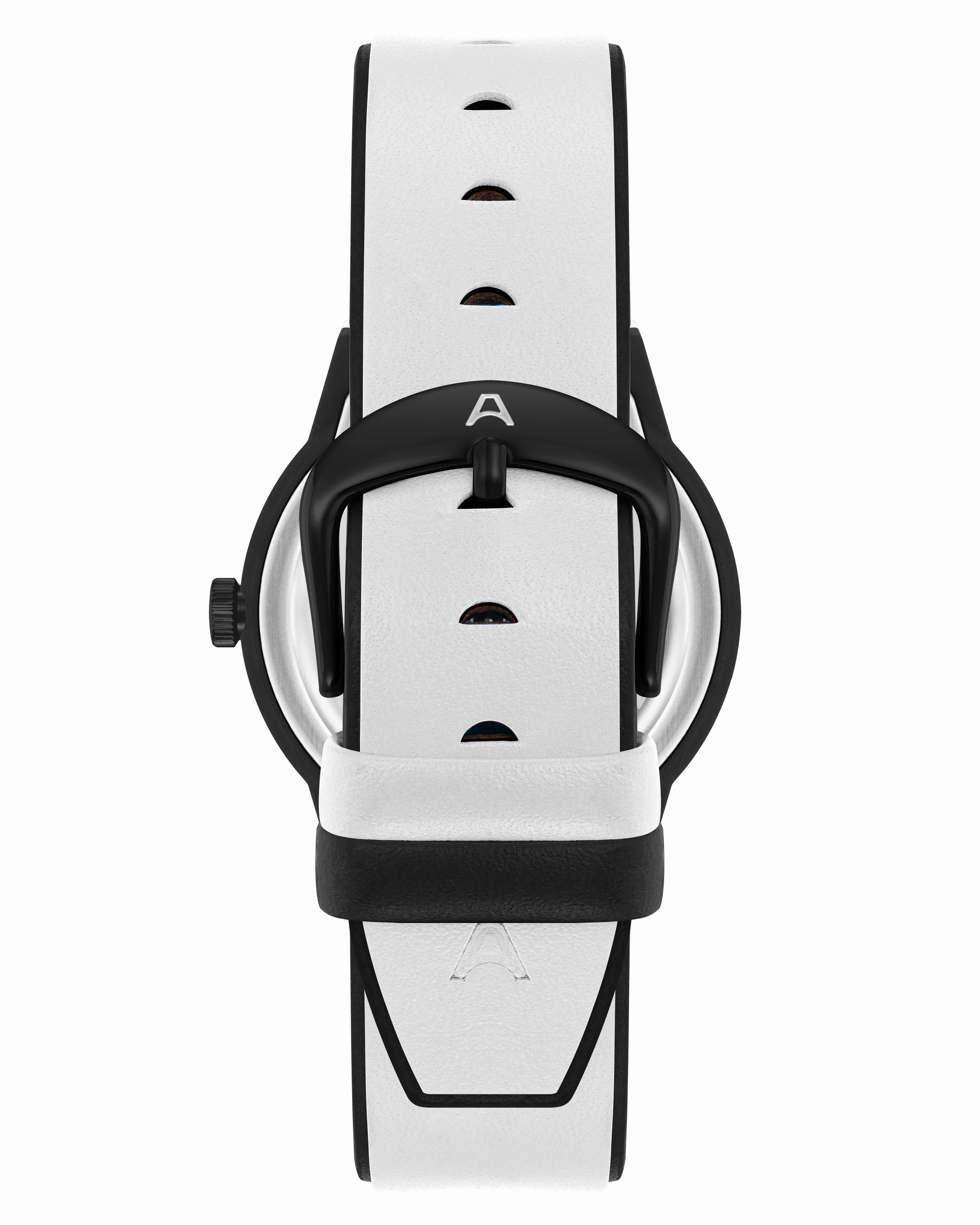 A-Watch™ | 35.5mm, Black with White