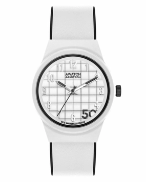 A-Watch™ | 35.5mm, Black with White