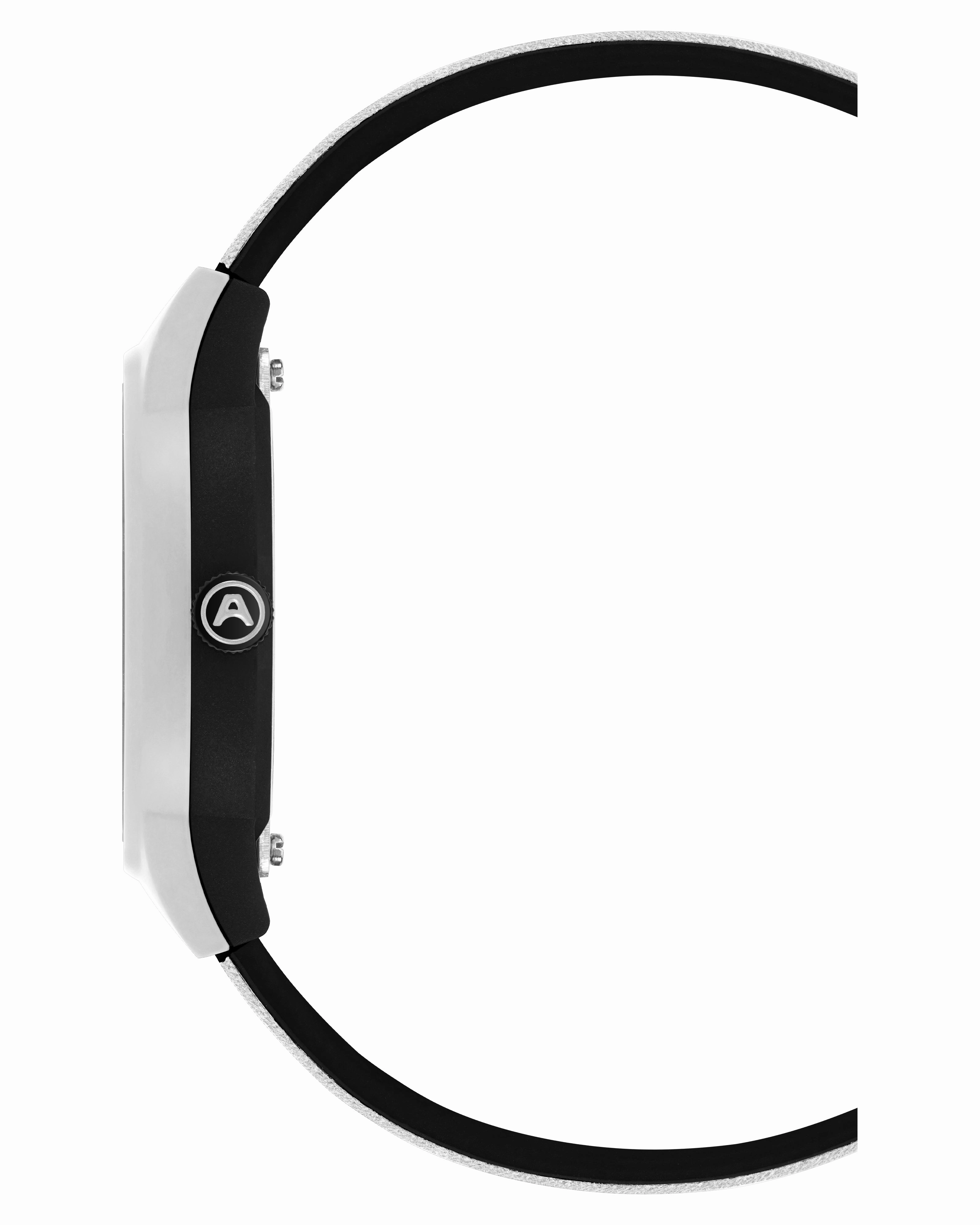 A-Watch™ | 35.5mm, Black with White