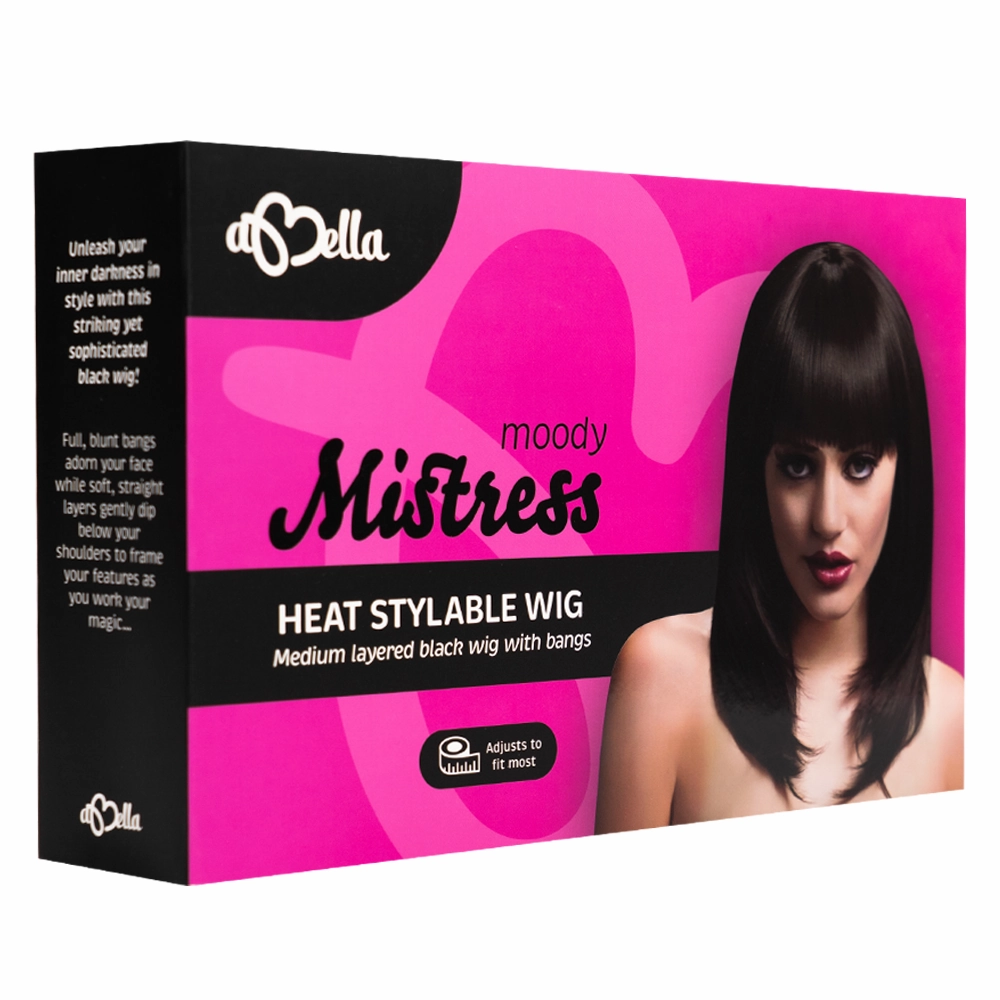 Abell'a Moody Mistress 36cm Straight Synthetic Wig With Bangs