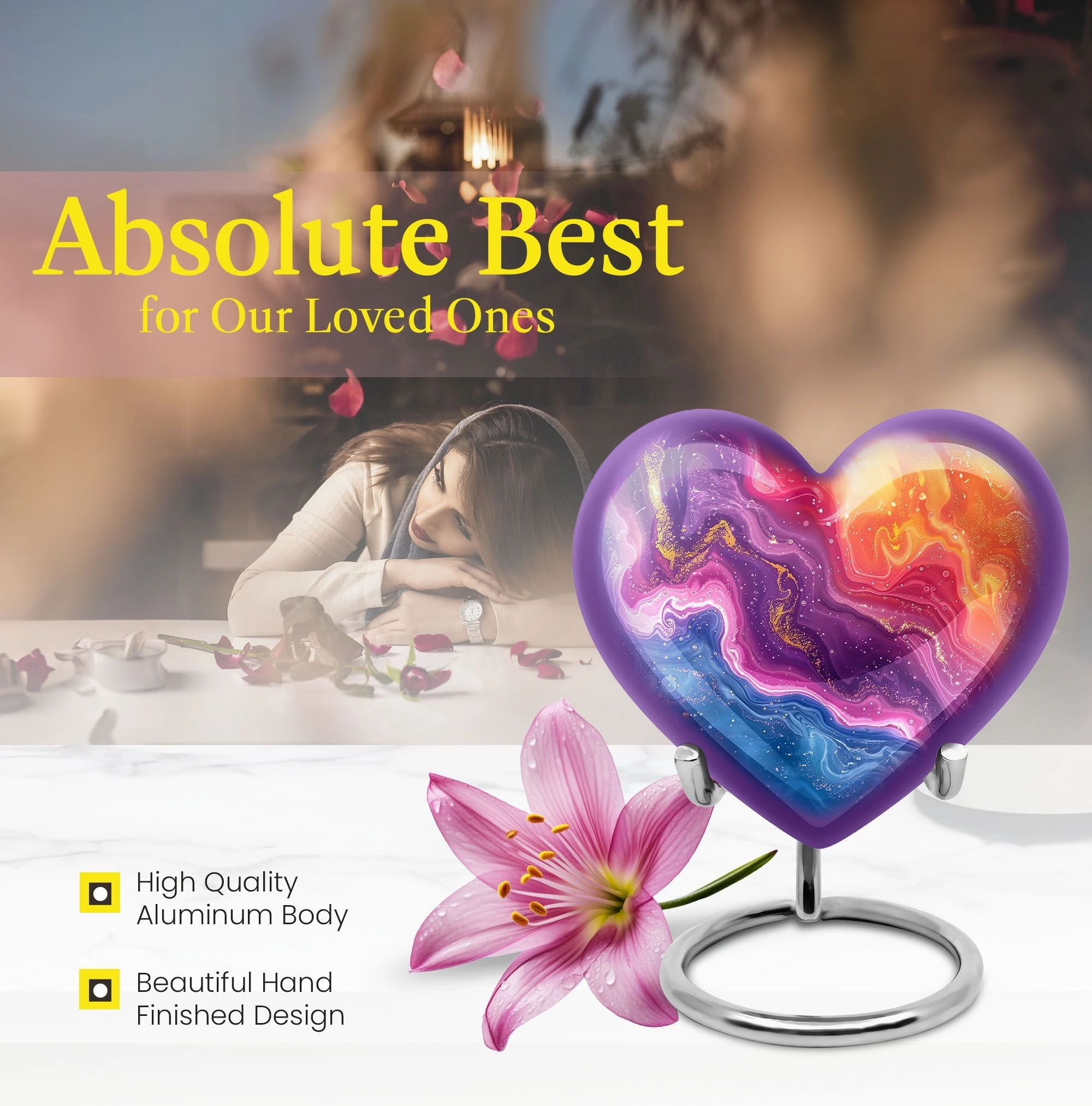 Abstract Urn: Cherished Remembrance for Loved Ones
