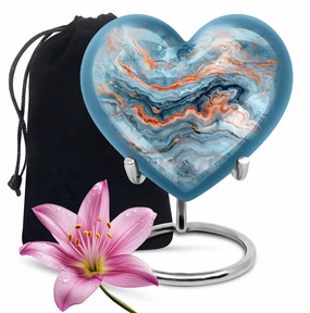 Abstract Urn Embrace: Large Burial Urn for Ashes for Women