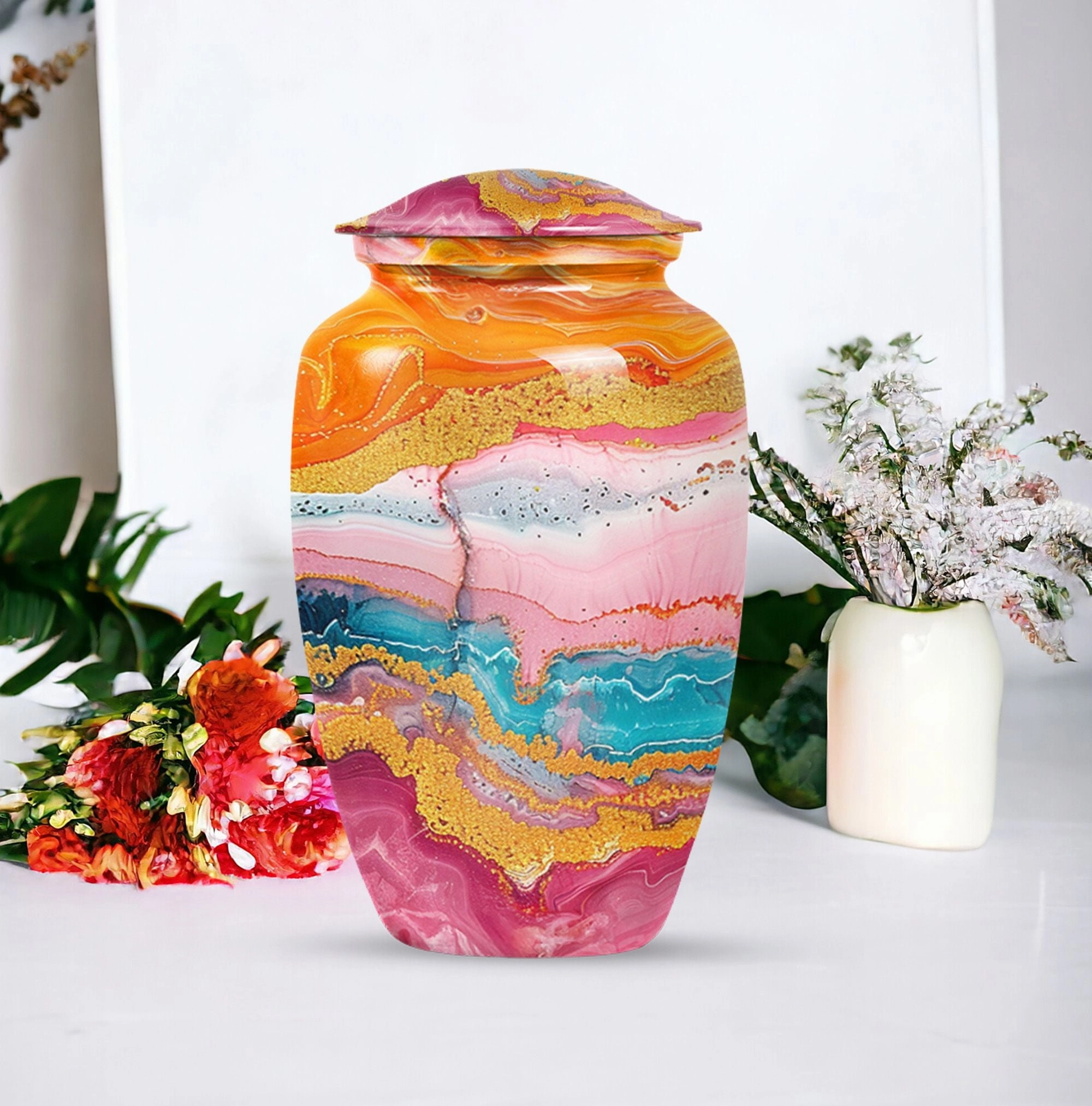 Abstract Urn: Sophisticated Cremation Tradition for Men
