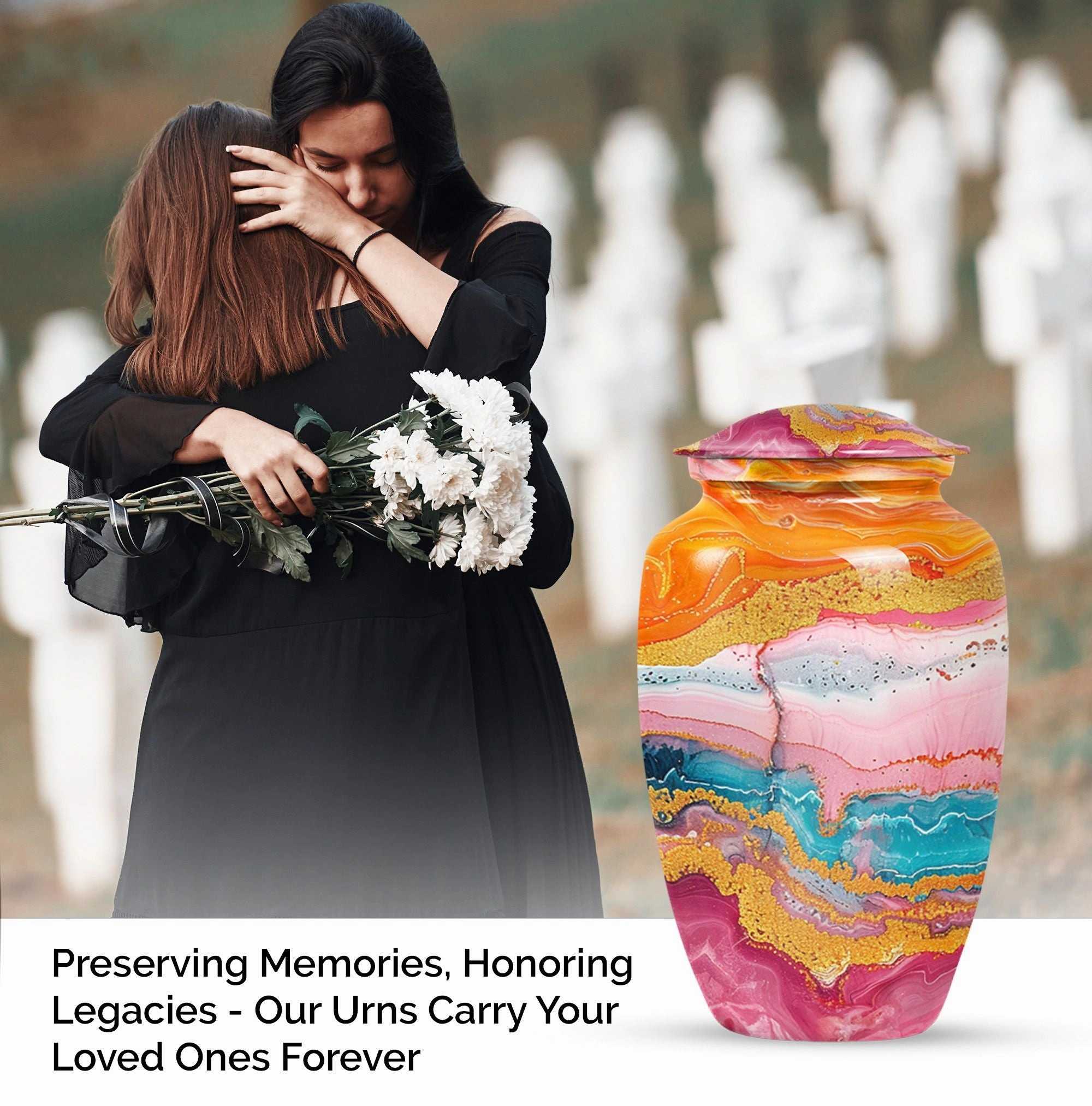 Abstract Urn: Sophisticated Cremation Tradition for Men