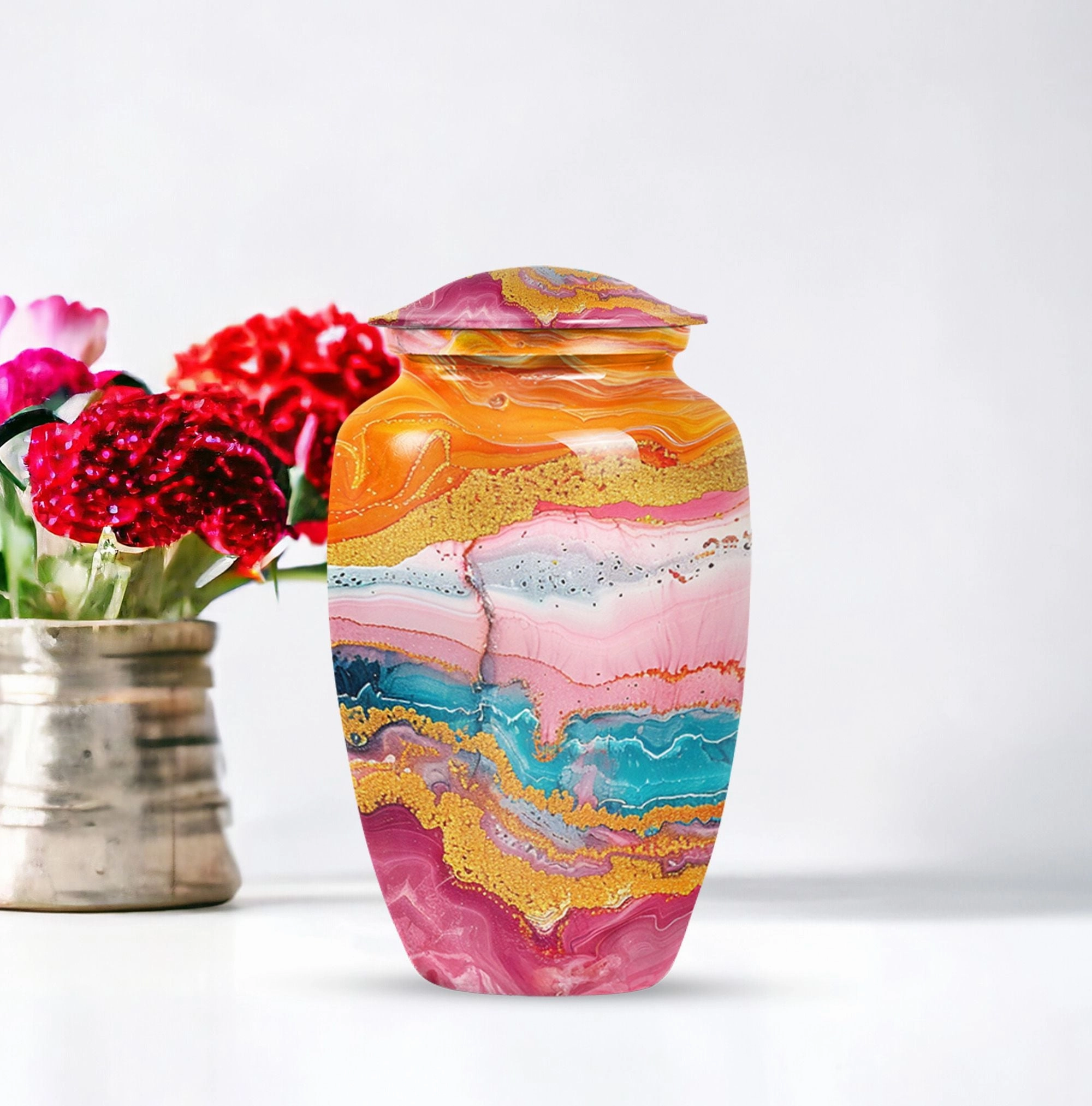 Abstract Urn: Sophisticated Cremation Tradition for Men