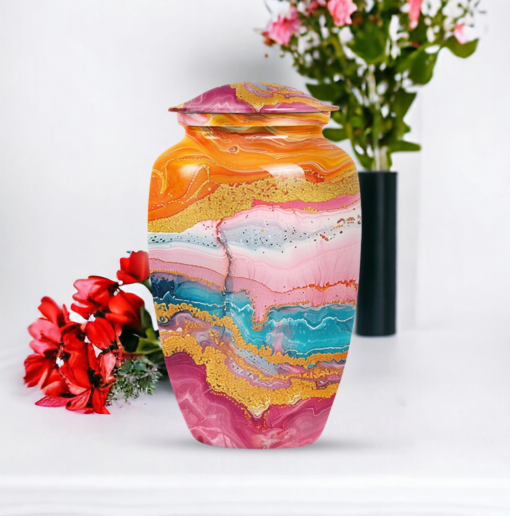 Abstract Urn: Sophisticated Cremation Tradition for Men