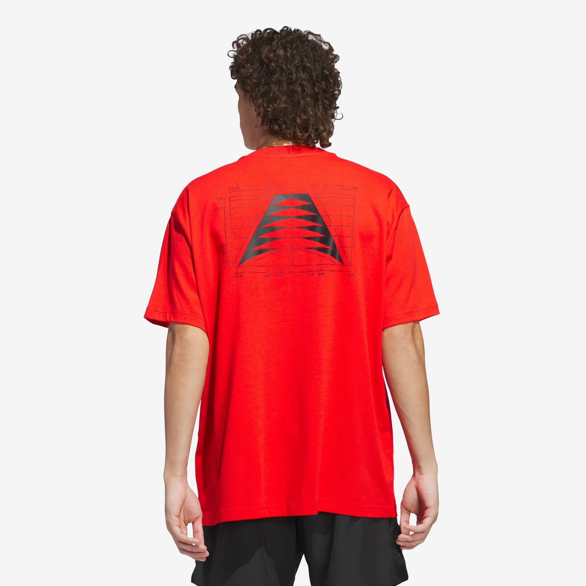 Adidas Originals | ANTHONY EDWARDS SEASONAL LOGO TEE { ACTIVE RED
