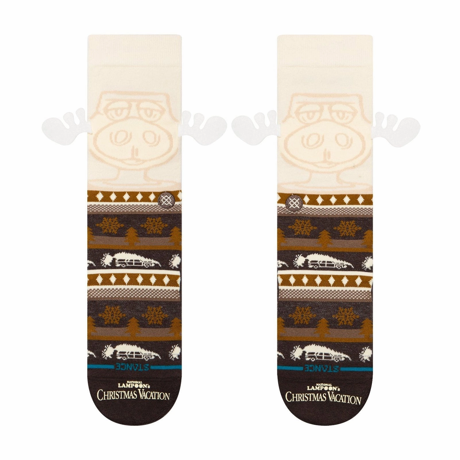 Adult Crew Socks - Have Some Eggnog - Dark Brown