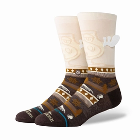 Adult Crew Socks - Have Some Eggnog - Dark Brown