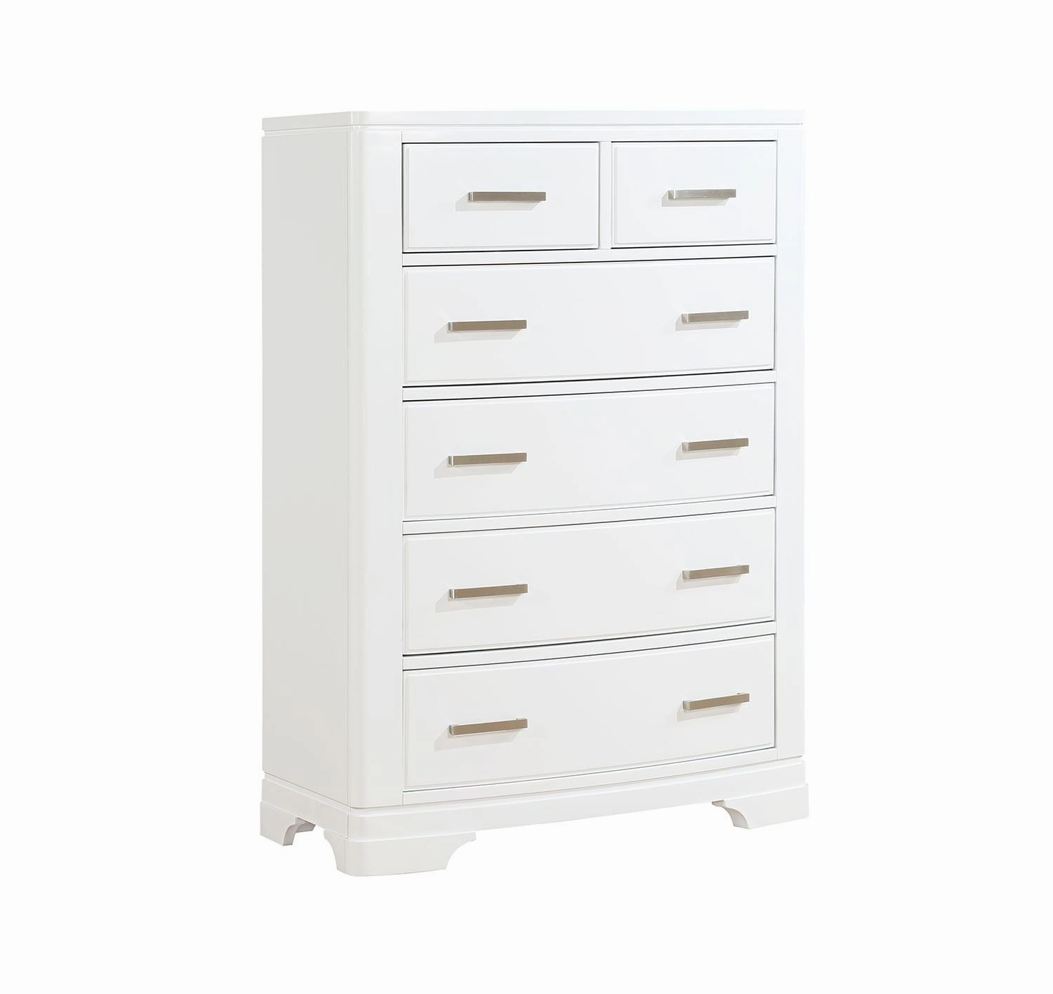 Arista 6-Drawer Chest - White