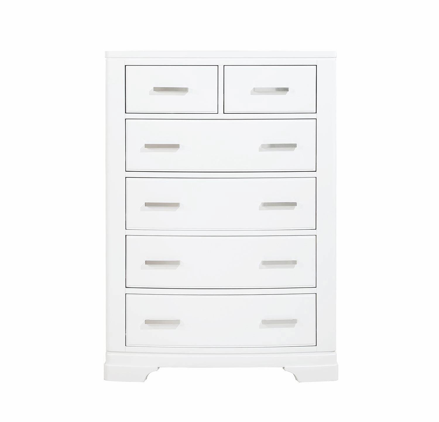 Arista 6-Drawer Chest - White