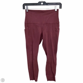 Athletic Leggings By Lululemon In Brown, Size: S
