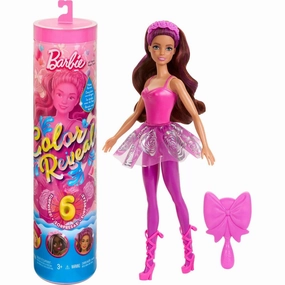 Barbie Color Reveal Ballerina Series Doll & Accessories, 6 Balletcore-Inspired Surprises