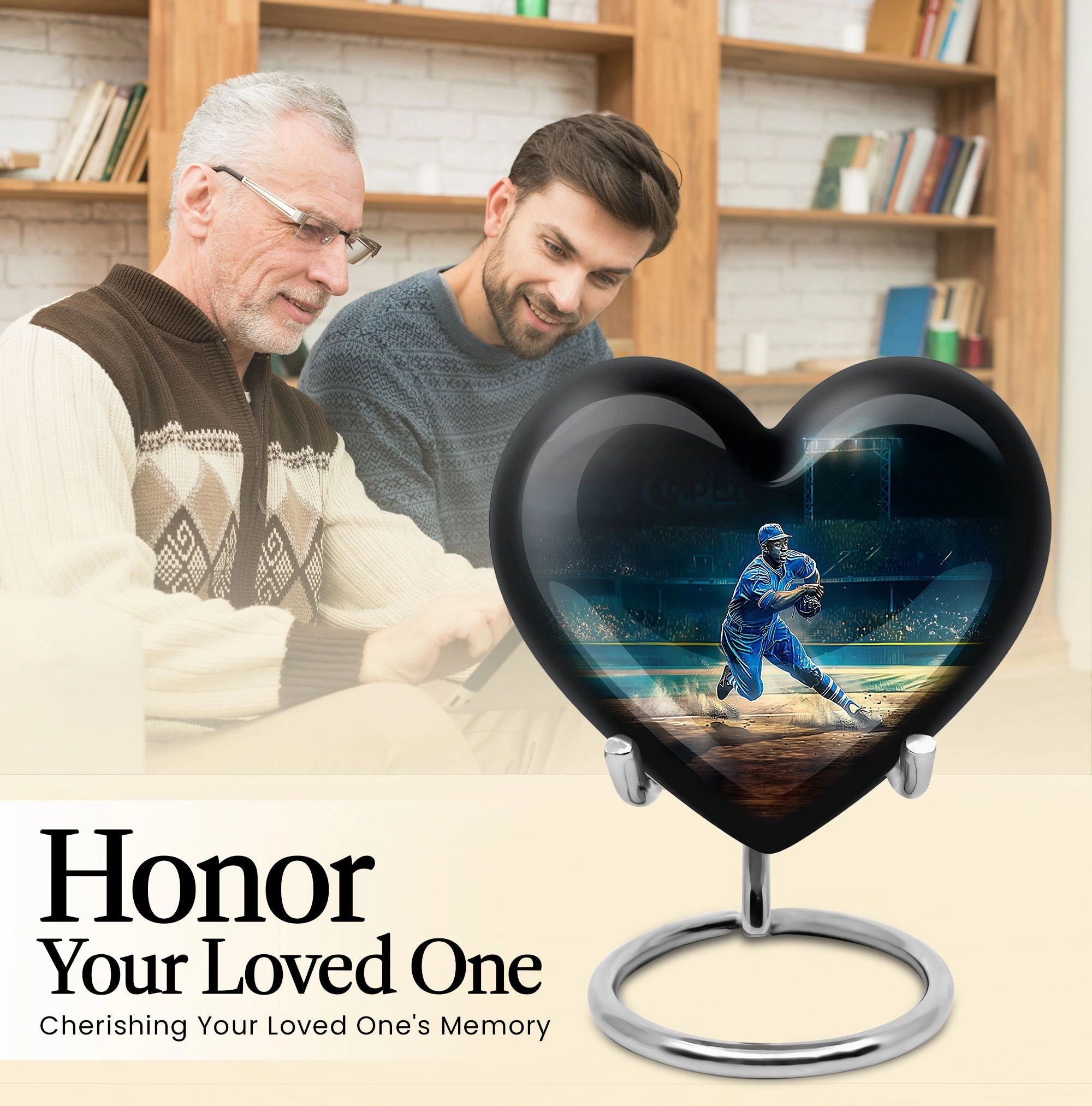Baseball Cremation Urn - Memorial Resting Place for Adult Female