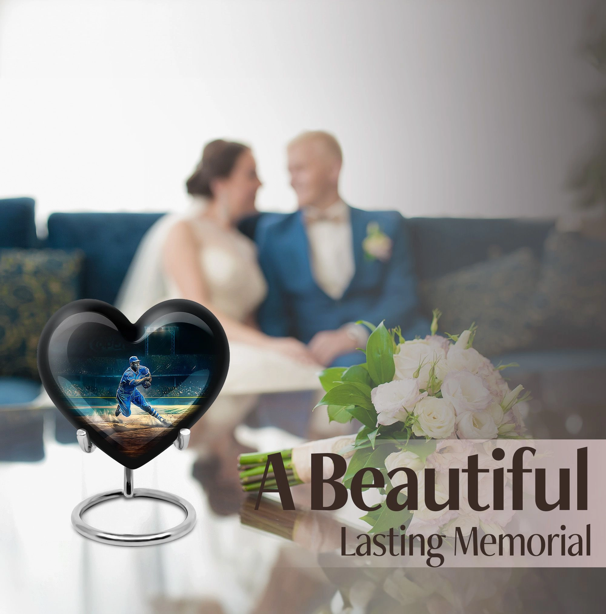 Baseball Cremation Urn - Memorial Resting Place for Adult Female