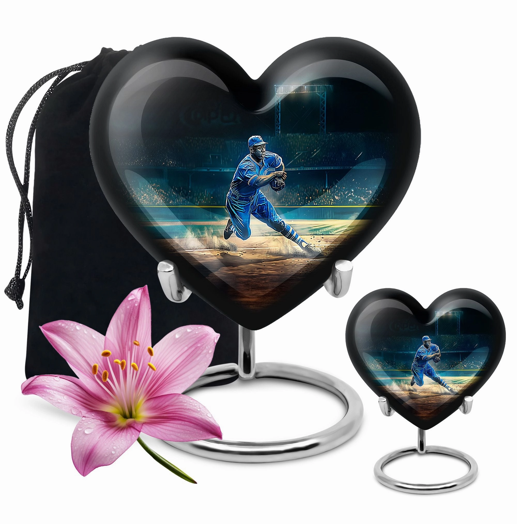 Baseball Cremation Urn - Memorial Resting Place for Adult Female