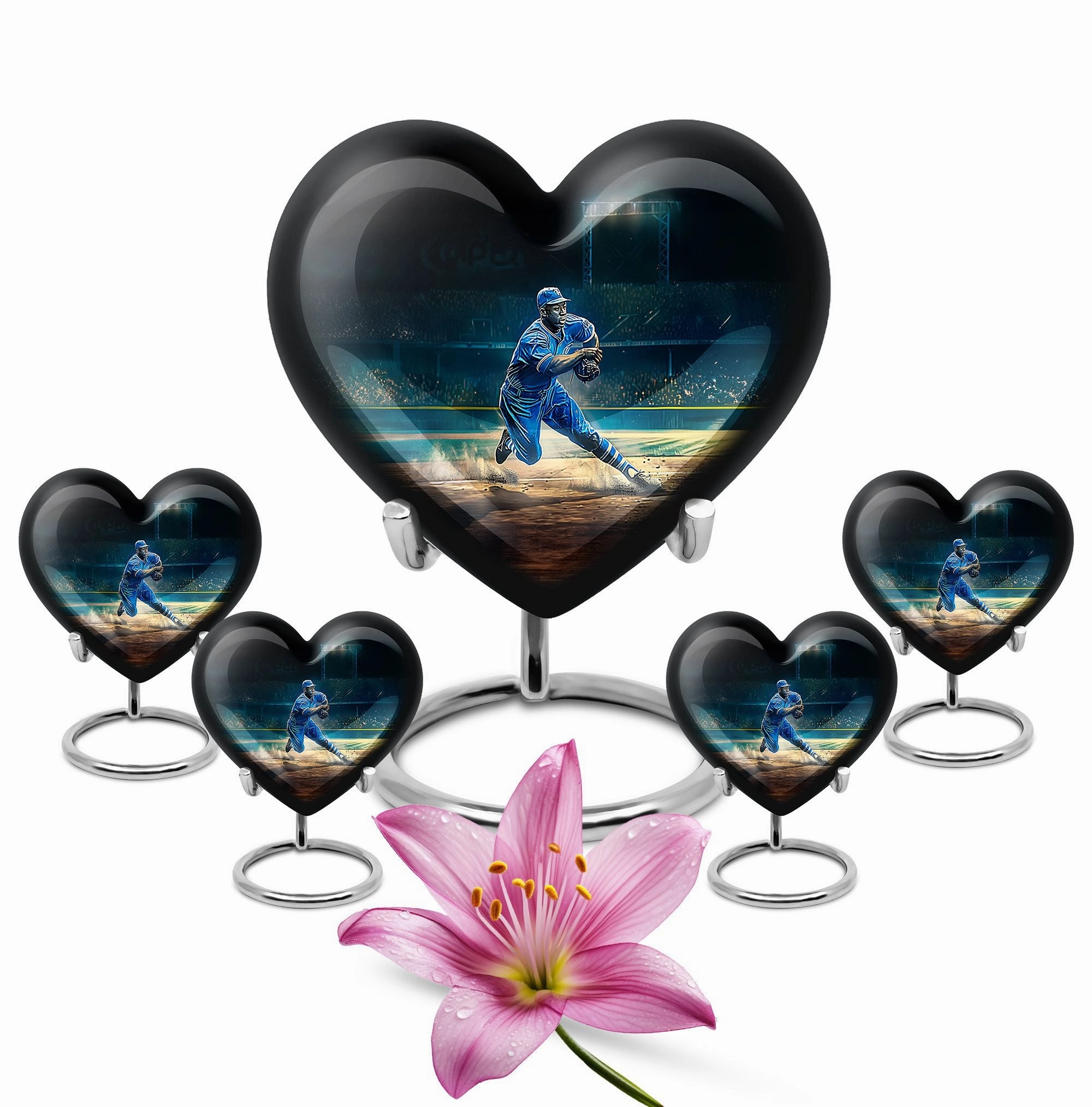 Baseball Cremation Urn - Memorial Resting Place for Adult Female