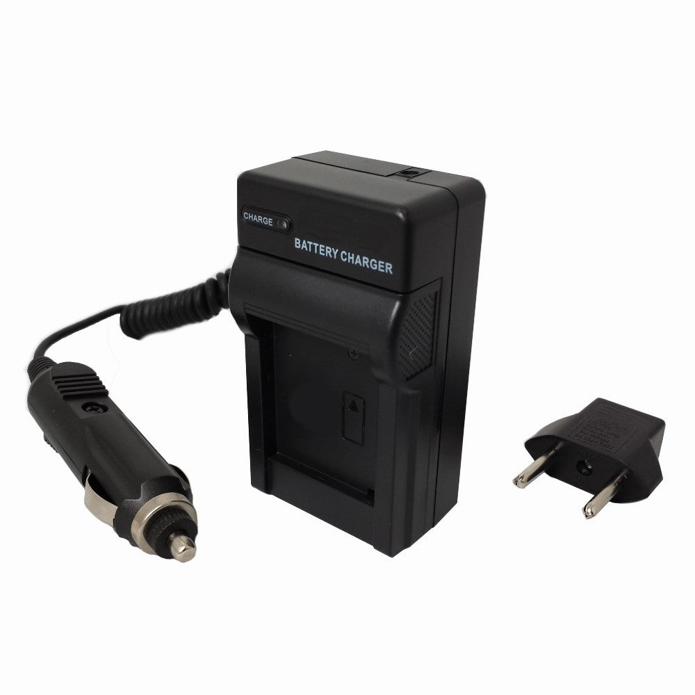 Batteries N Accessories BNA-WB-126 Digital Camera Battery Charger - Replacement for Konica-Minolta BC-900 Charger, Compatible with Minolta NP-900 and Olympus LI-80B Battery - 110/220V Fold-in Plug with Car & EU adapters