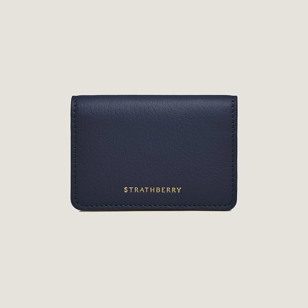 Bi Fold Cardholder - Navy/Oat