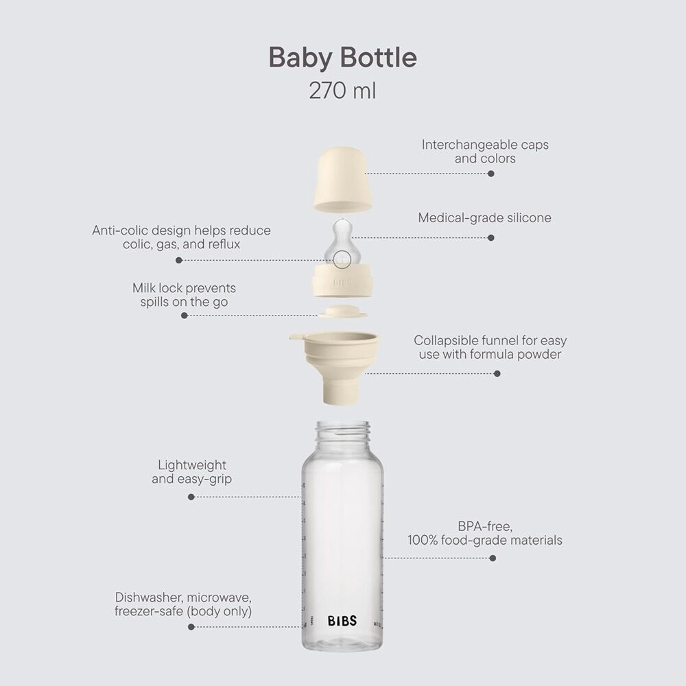 Bibs Dummies Silicone Baby Bottle 270ml