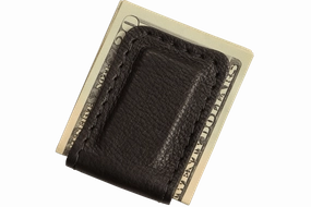 Black American Bison Men's Magnetic Money Clip