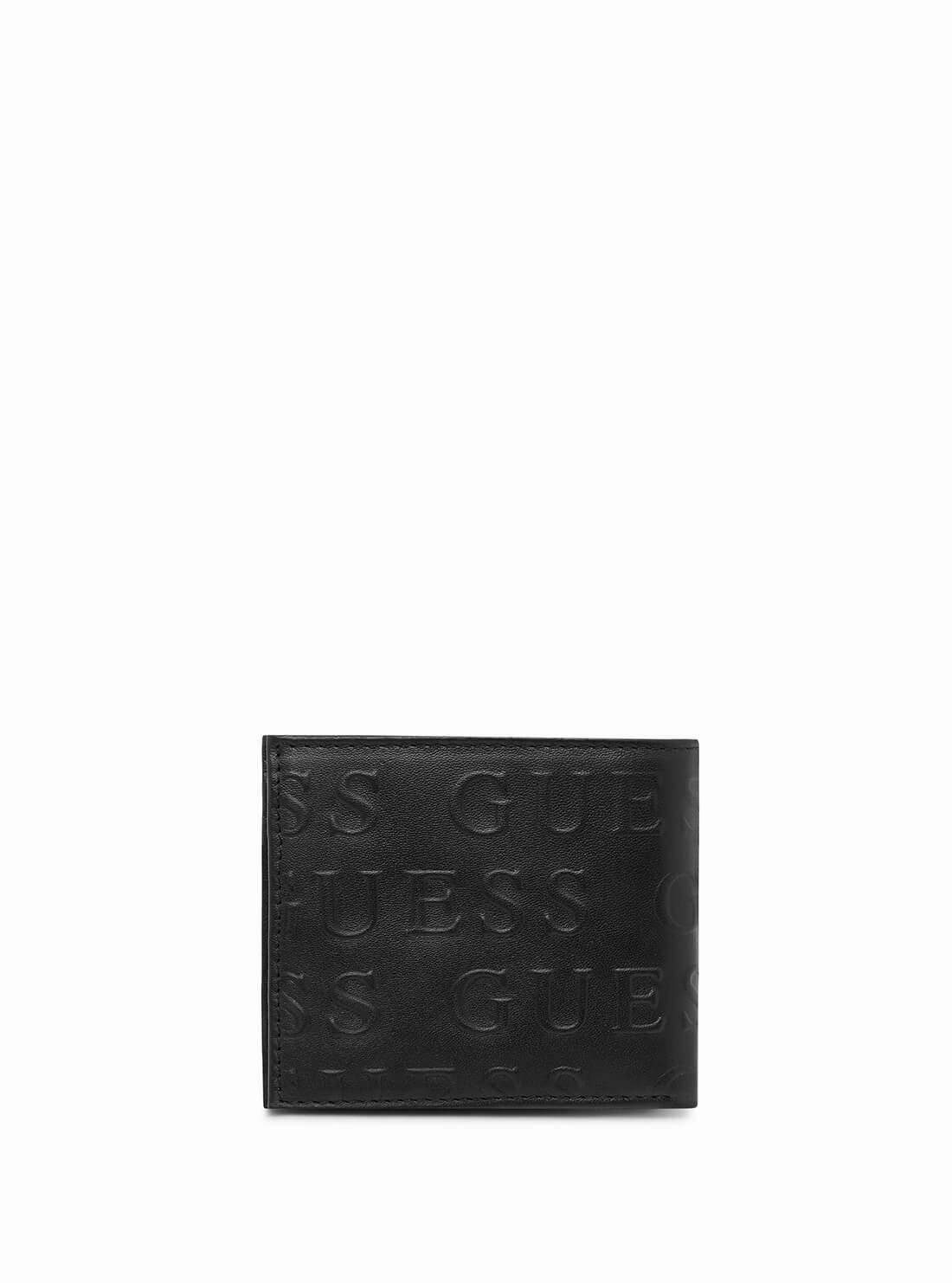 Black Glenoaks Logo Passcase Wallet