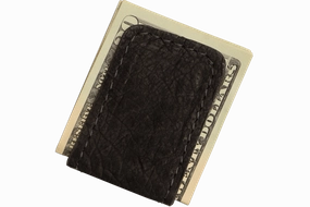Black Hippopotamus Men's Magnetic Money Clip