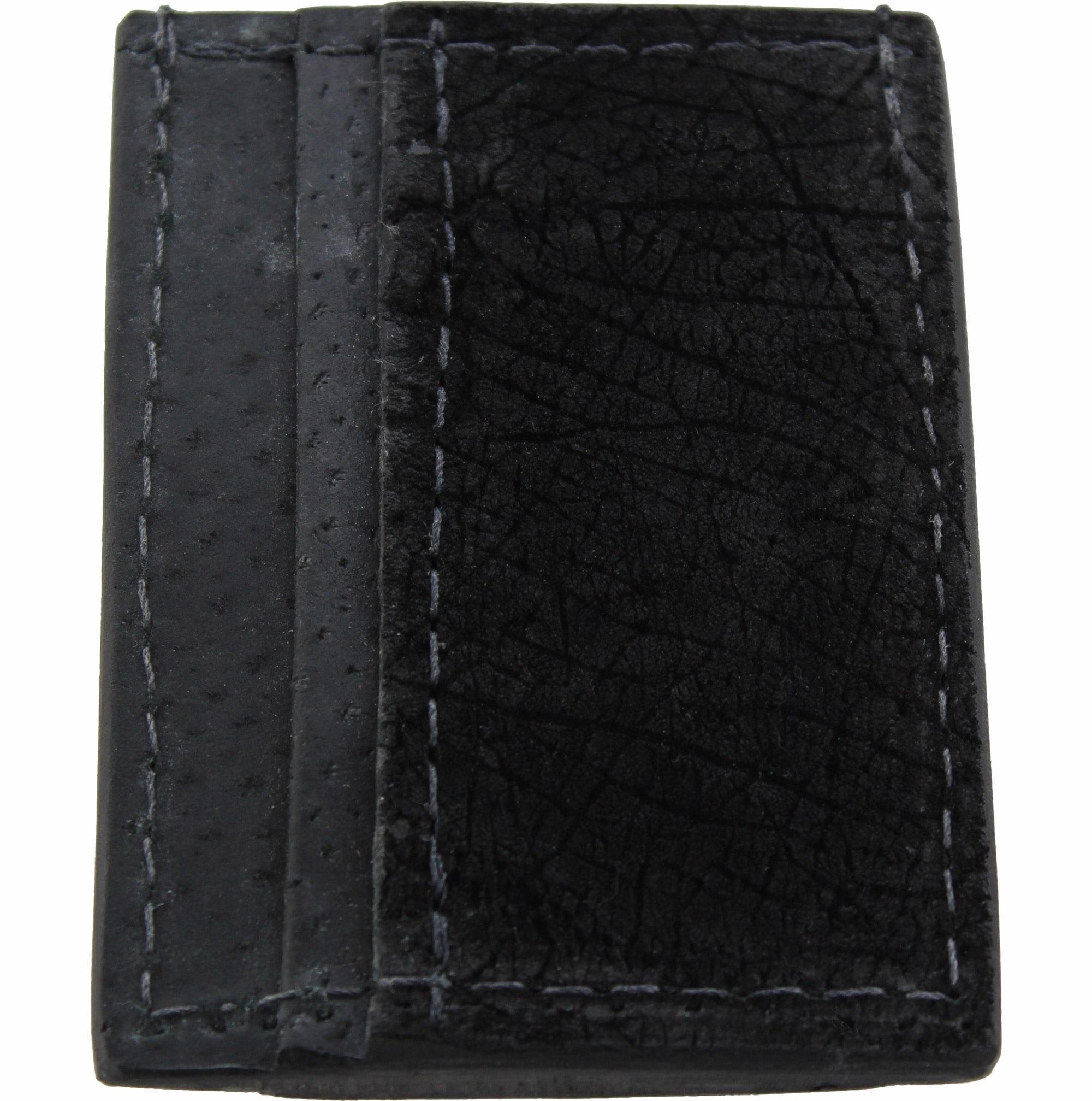 Black Hippopotamus Money Clip Wallet With Credit Card Slots