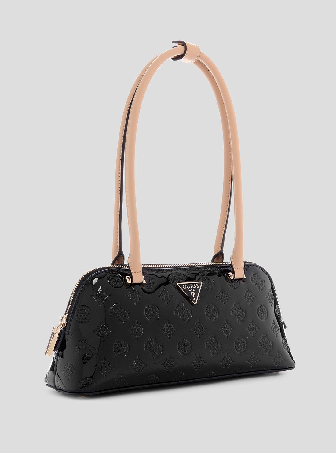 Black Logo Arnela Shoulder Satchel Bag