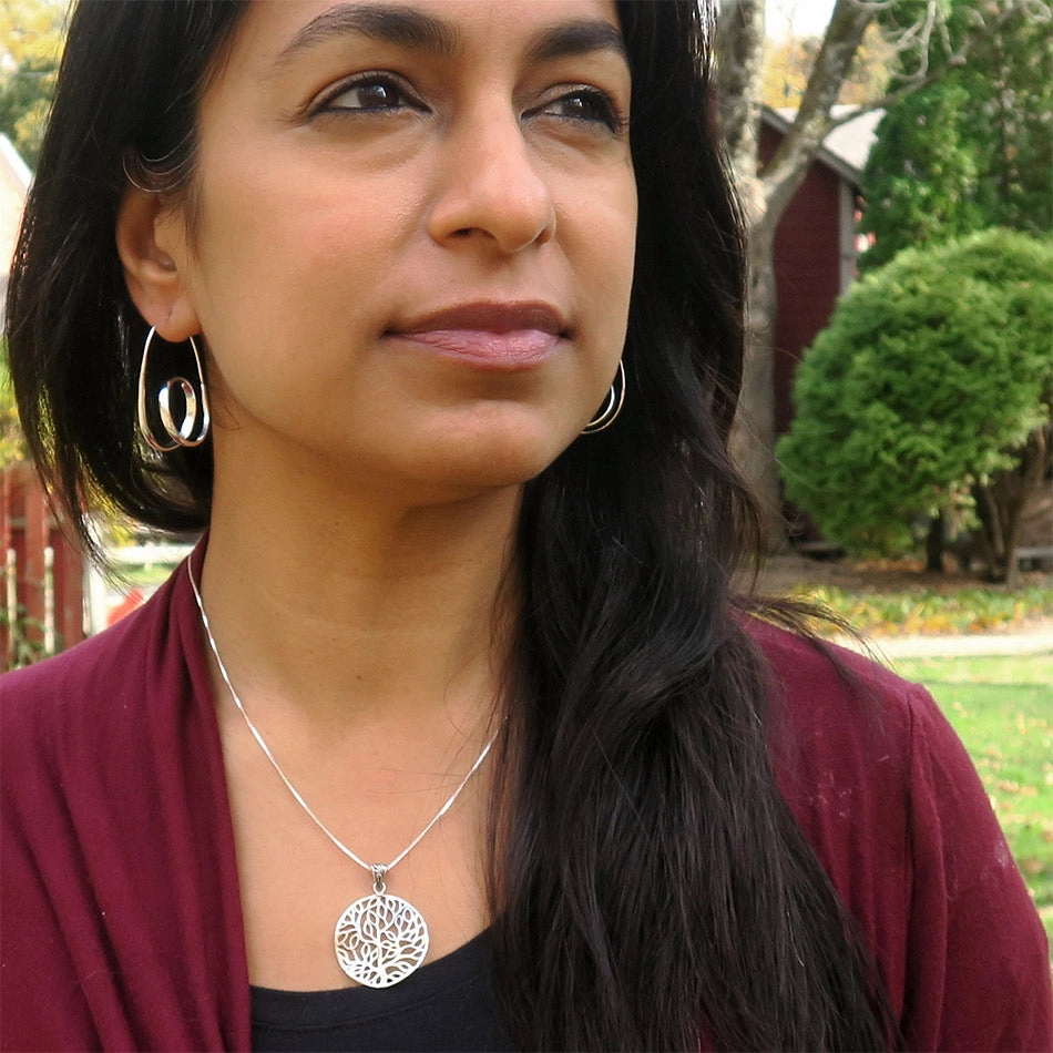 Bumi Earrings - Sterling Silver, Indonesia