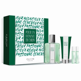 Caron Pour Un Homme by Caron 125ml EDT 4 Piece Gift Set