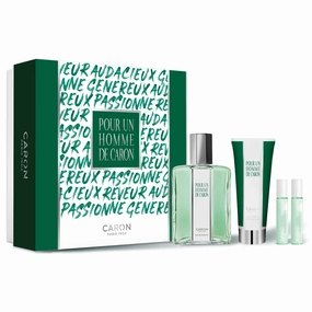 Caron Pour Un Homme by Caron 125ml EDT 4 Piece Gift Set