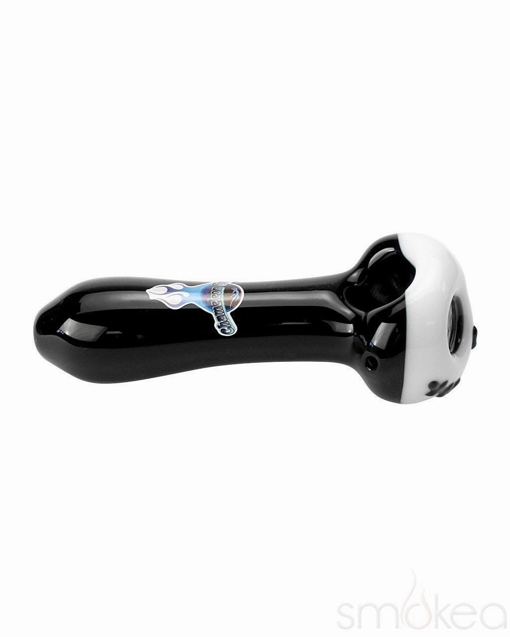Chameleon Glass Skellington Spoon Hand Pipe