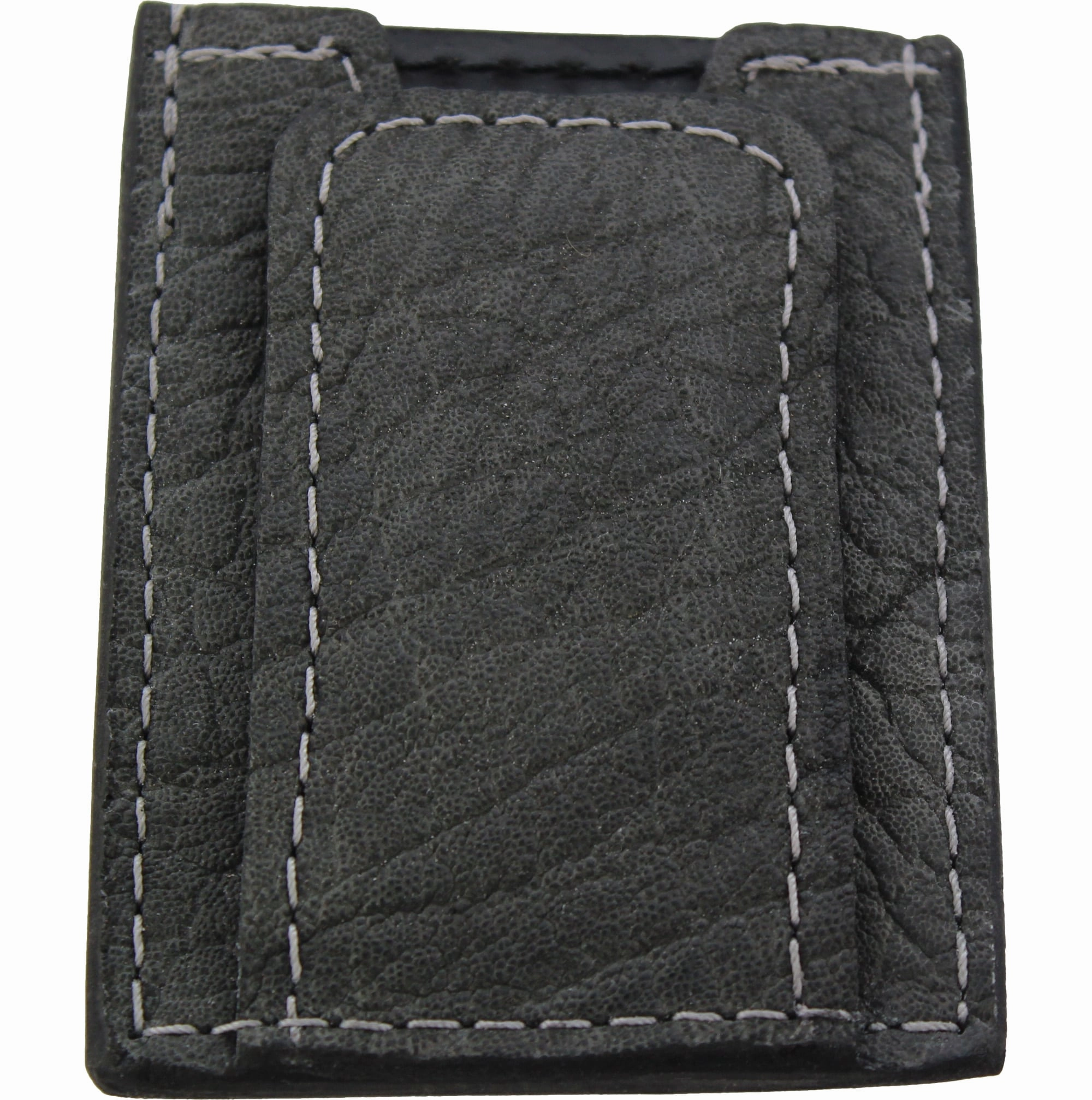 Charcoal Gray Elephant Money Clip Wallet With Credit Card Slots