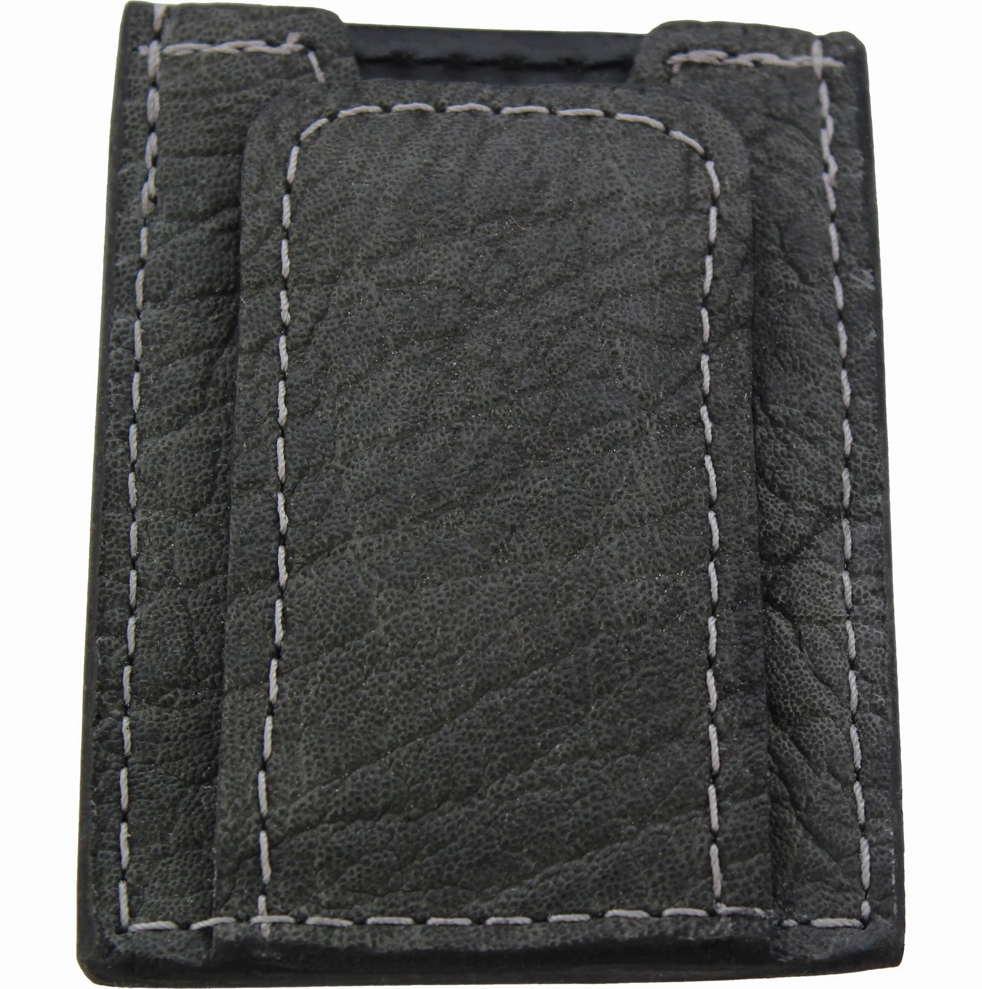 Charcoal Gray Elephant Money Clip Wallet With Credit Card Slots