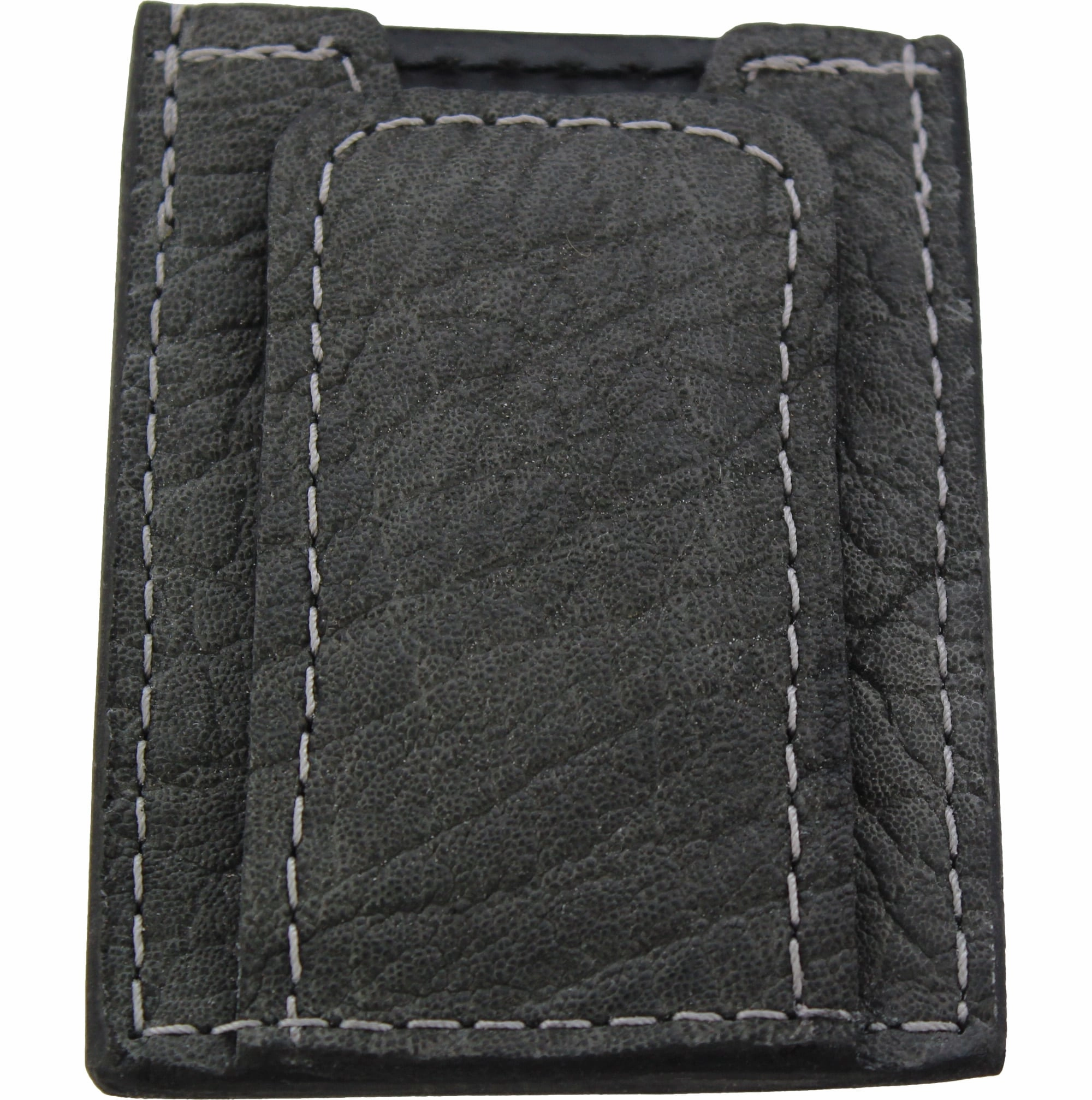 Charcoal Gray Elephant Money Clip Wallet With Credit Card Slots