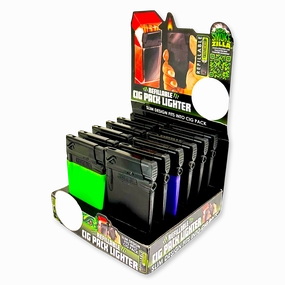 Cigarette Pack Thin Lighter - 12 Pieces Per Retail Ready Display 23483