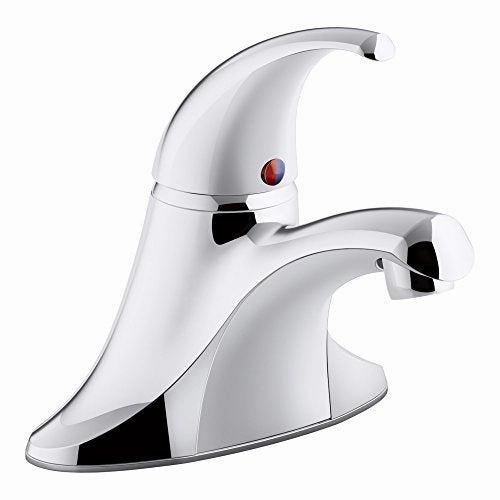 Coralais 4 in. Centerset Single-Handle Bathroom Faucet with Grid Drain and Vandal-Resistant Aerator
