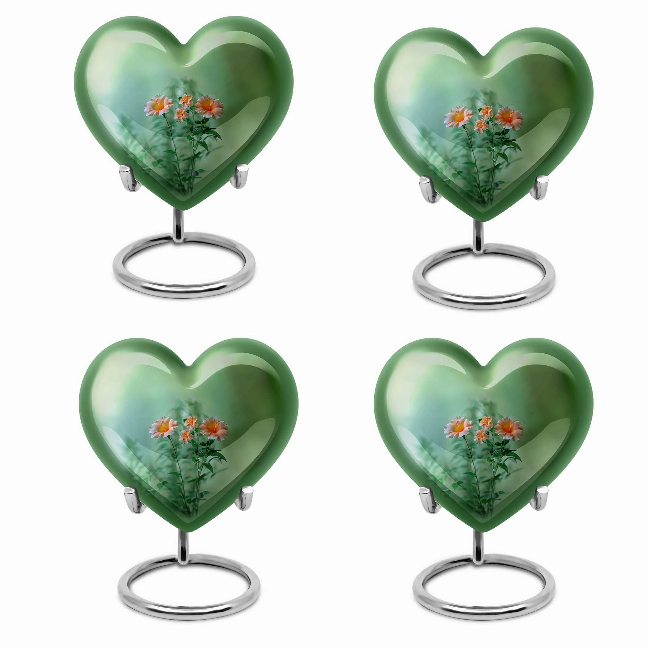 Cremation Flowers Urn - Large Funeral Urn for Men