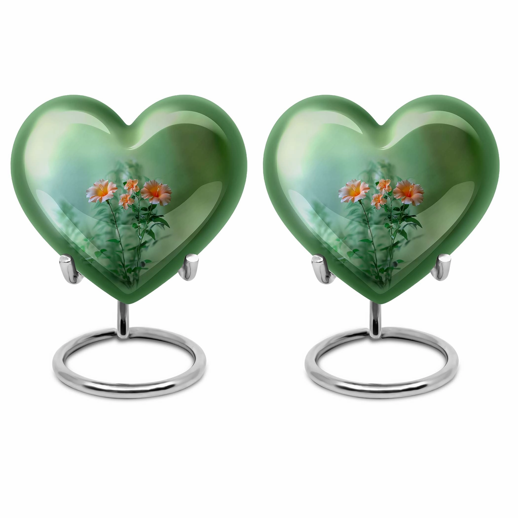 Cremation Flowers Urn - Large Funeral Urn for Men