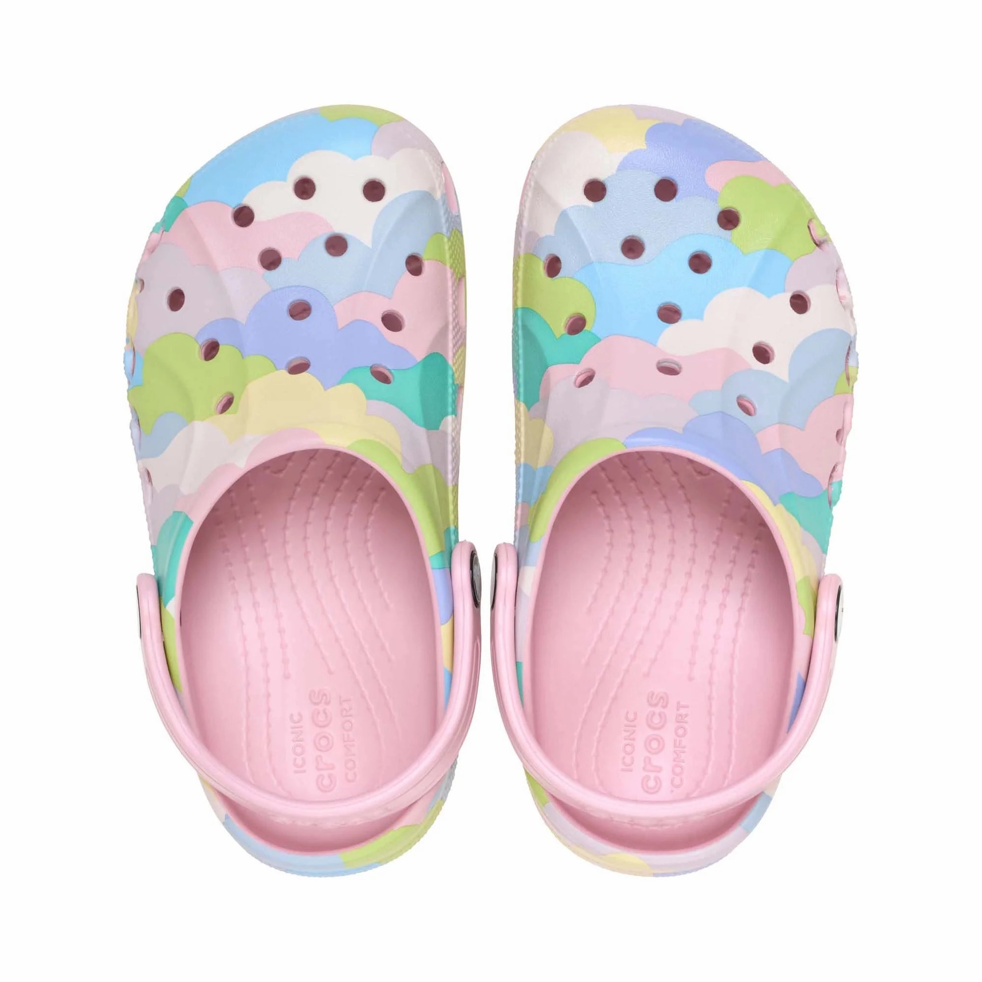 Crocs 209728-606-C12 Toddler & Kids Printed Baya Clog - Petal Pink, 12 Little Kid
