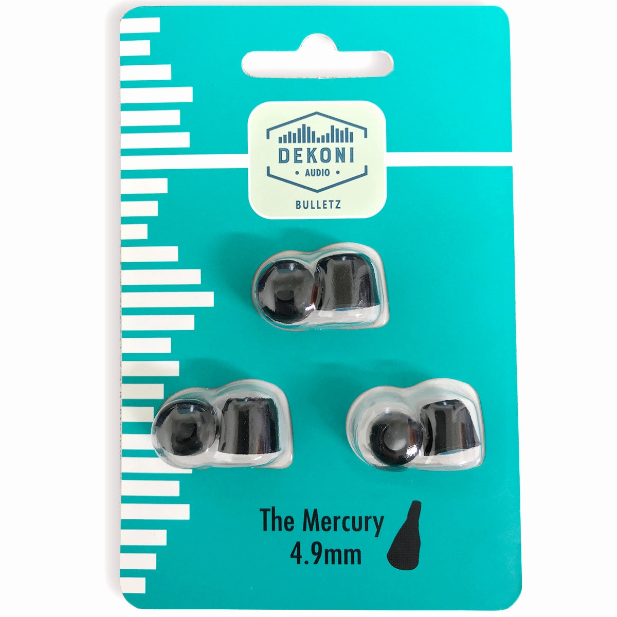 Dekoni Audio ETZ-MERCURY Premium Memory Foam Isolation Earphone Tips Mercury 4.9mm