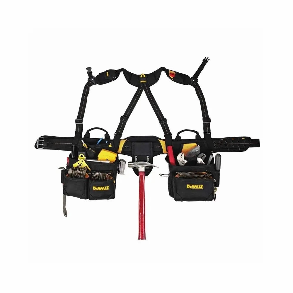 DEWALT DG5617 20-Pocket Pro Framer's Combo Apron with Yoke-Style Suspenders