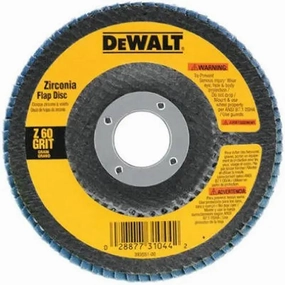 DEWALT DW8309-Flap Disc, Zirconia, 4-1/2-Inch X 7/8-Inch, 80-Grit