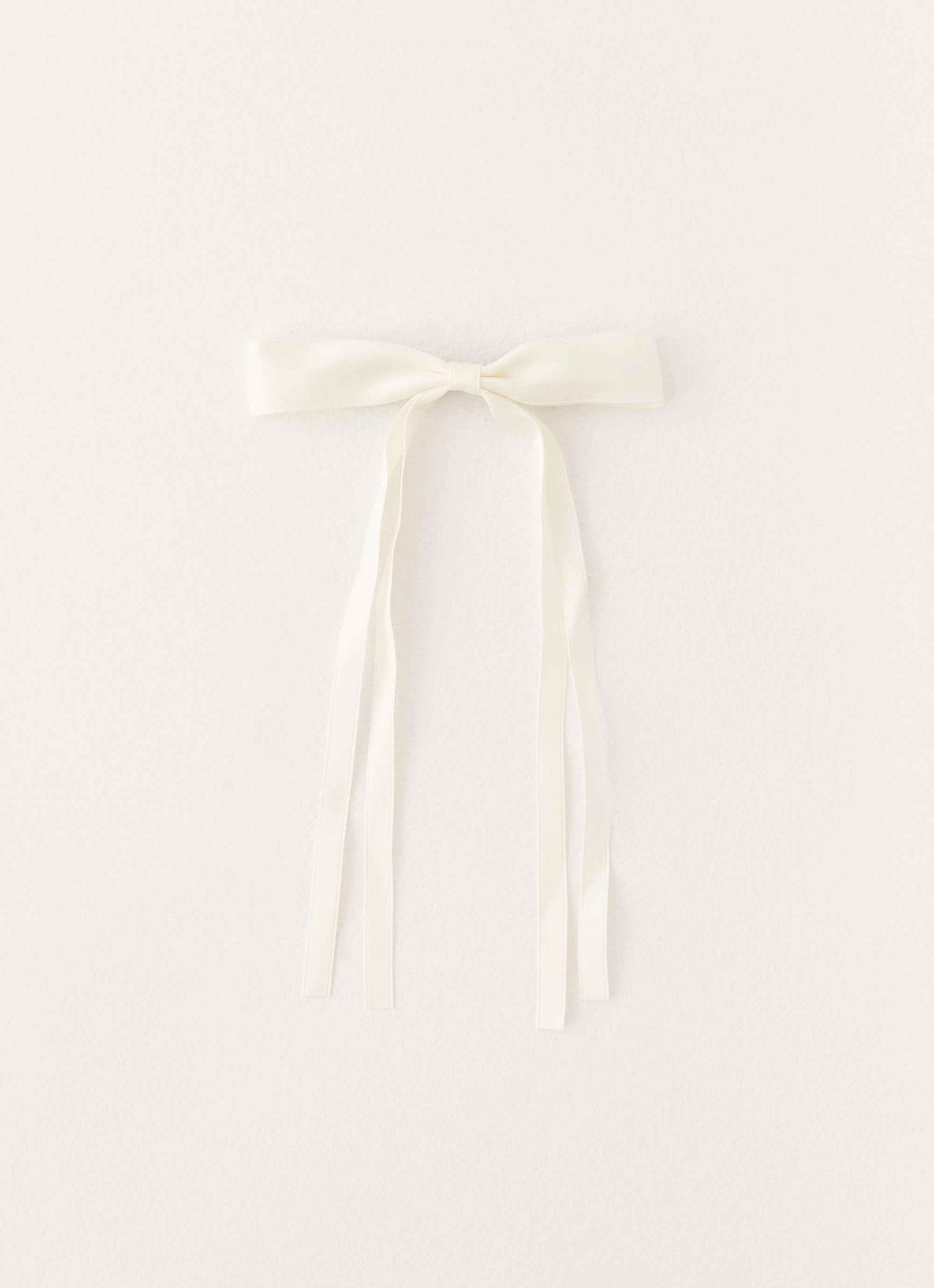 Dorothy Bow Hair Clip - Ivory
