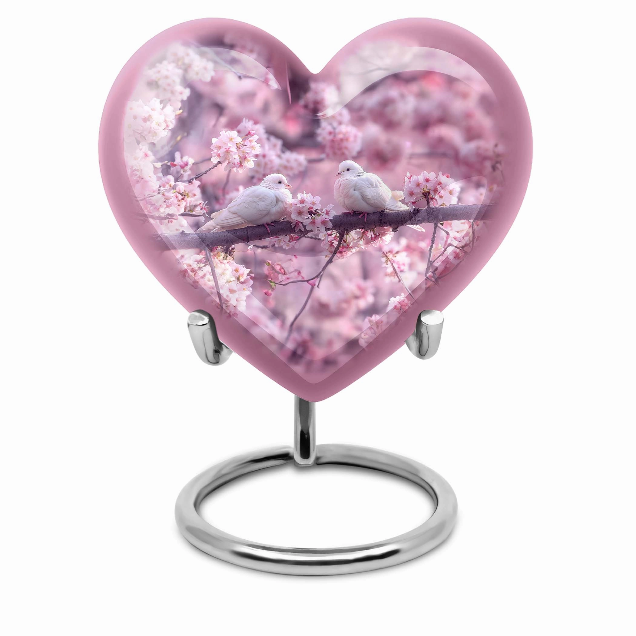 Dove Embrace Harmony Urn - Tranquil Heart Memorial Tribute