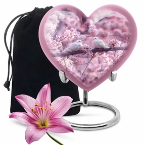 Dove Embrace Harmony Urn - Tranquil Heart Memorial Tribute