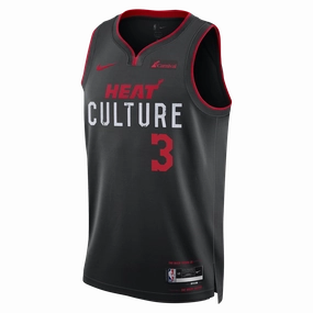 Dwyane Wade Nike HEAT Culture Swingman Jersey