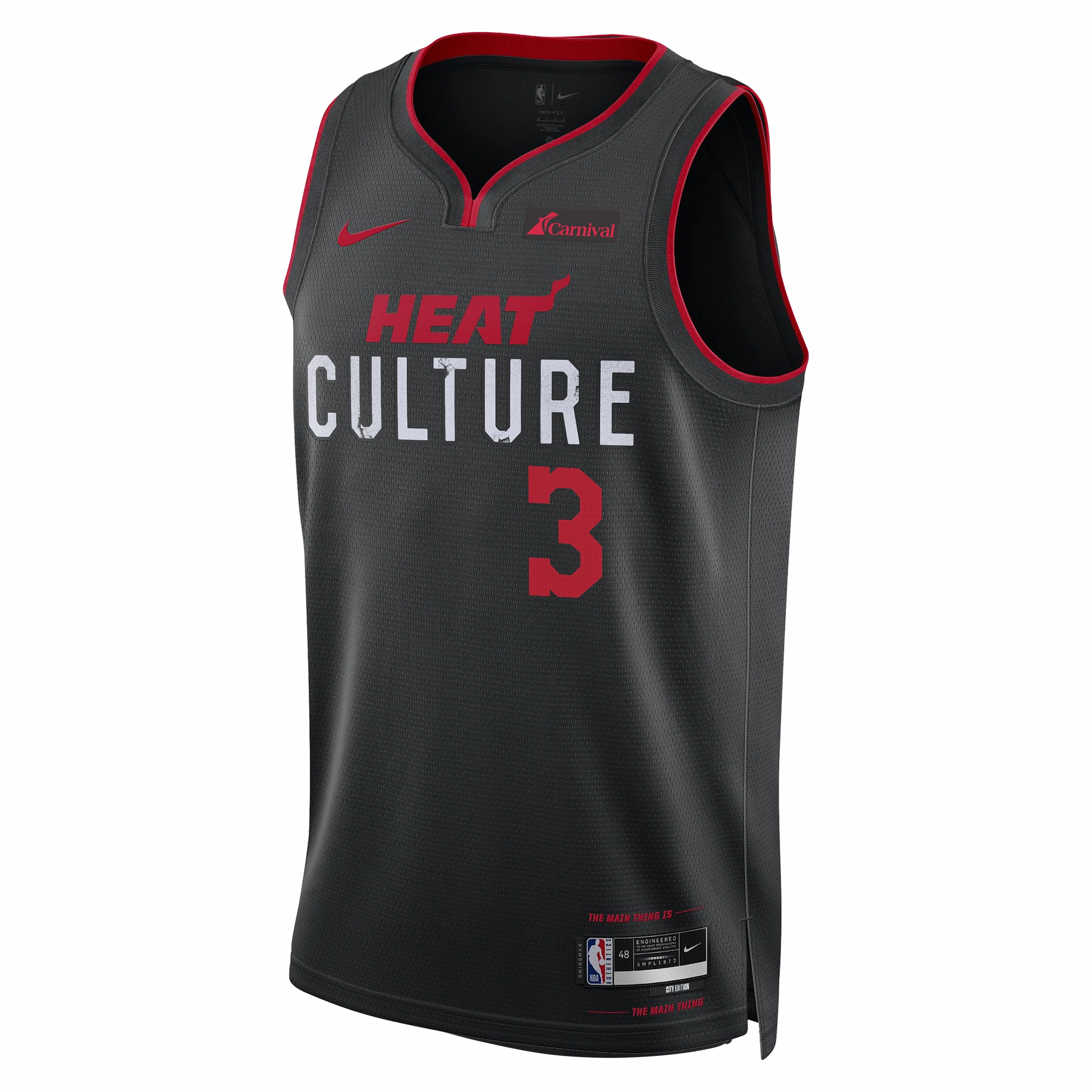 Dwyane Wade Nike HEAT Culture Swingman Jersey