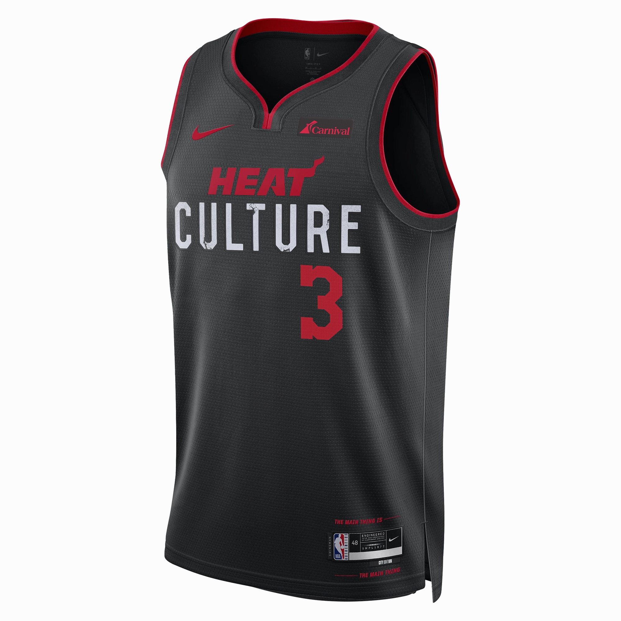 Dwyane Wade Nike HEAT Culture Youth Swingman Jersey